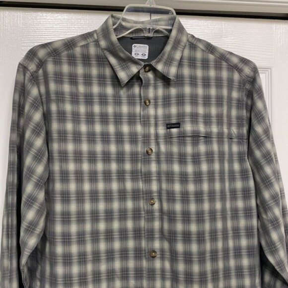 Columbia Omni-Shield Plaid Long Sleeve Shirt M - Picture 3 of 16